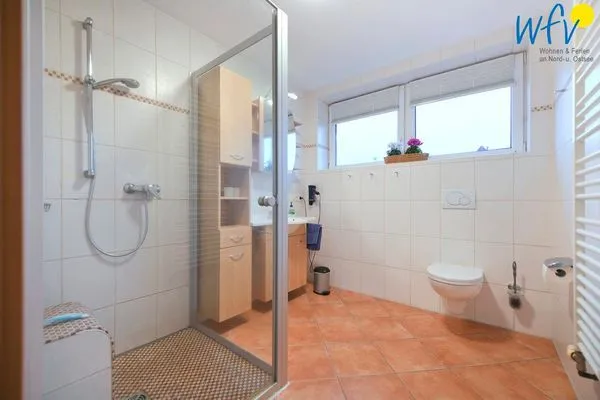Badezimmer Maisonette-Wohnungen am Steingarten Ferienwohnungen 1 und 2