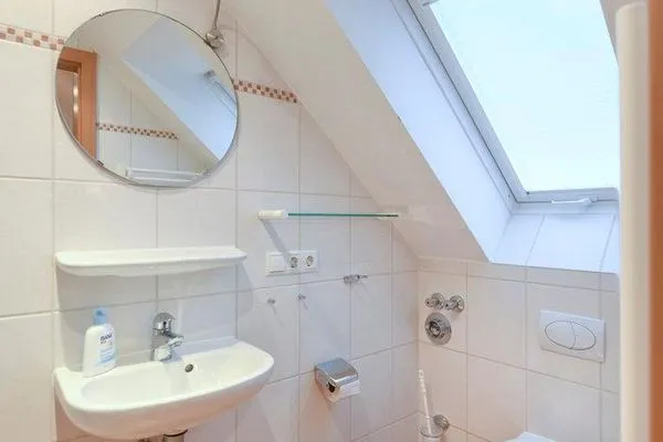 Badezimmer Maisonette-Wohnungen am Steingarten Ferienwohnungen 1 und 2