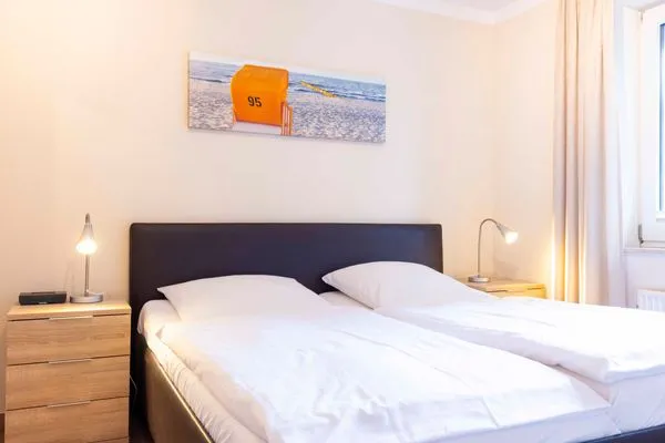 Schlafzimmer  (DKK1d) Ferienwohnung Seemöwe