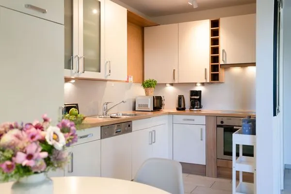 Küche / Küchenzeile  (STR80a) Ferienwohnung "Haus Atlanta"