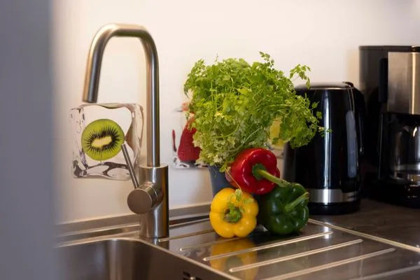 Küche / Küchenzeile  (STR123L) Ferienwohnung "Sarah"