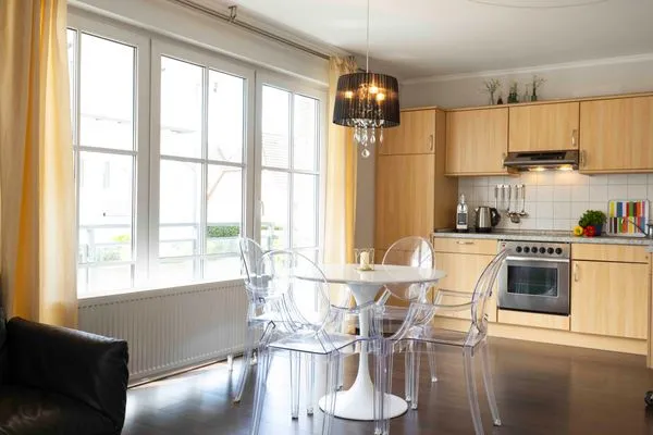 Küche / Küchenzeile  (TRA2c) Ferienwohnung "Baumgartner"