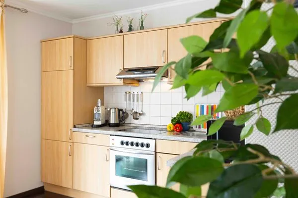 Küche / Küchenzeile  (TRA2c) Ferienwohnung "Baumgartner"