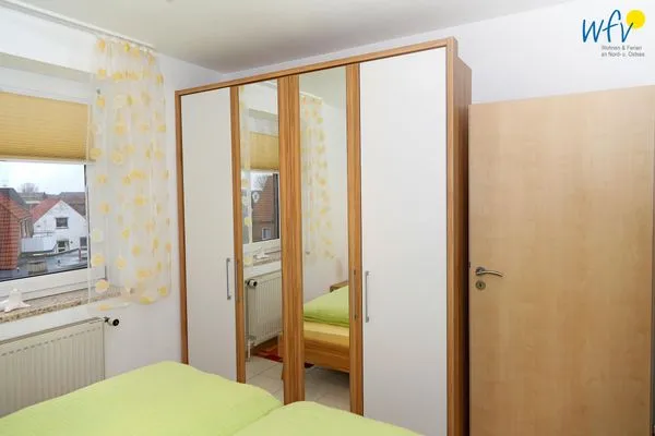 Schlafzimmer Strandhus Ferienwohnung MeerZeit