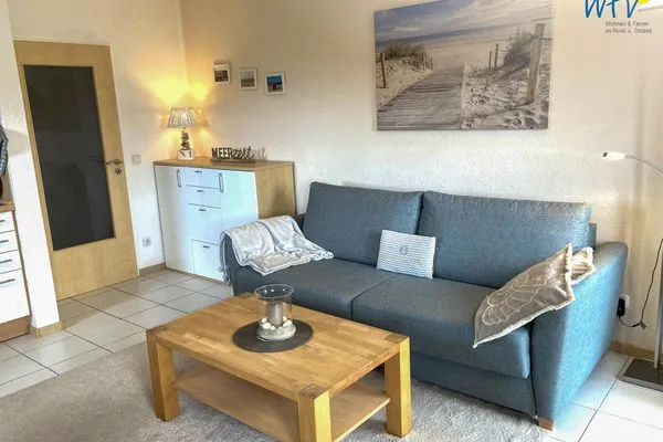 Wohnzimmer Strandhus Ferienwohnung MeerZeit