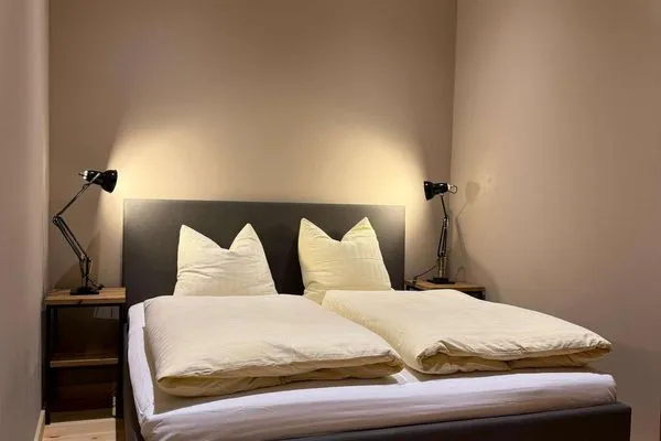 Schlafzimmer Strandvilla Silberner Fisch Ferienwohnung № 32