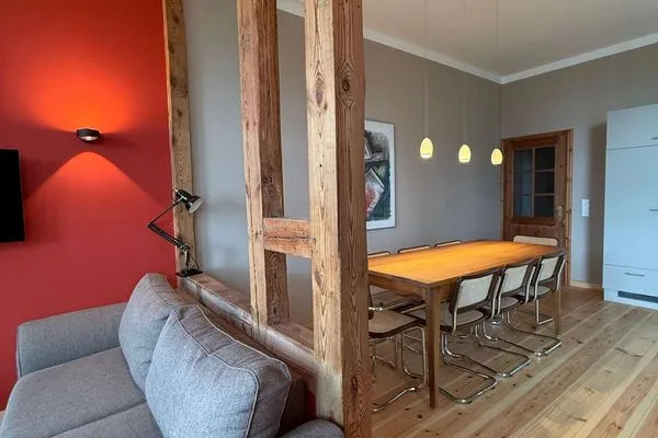 Wohnzimmer Strandvilla Silberner Fisch Ferienwohnung № 32