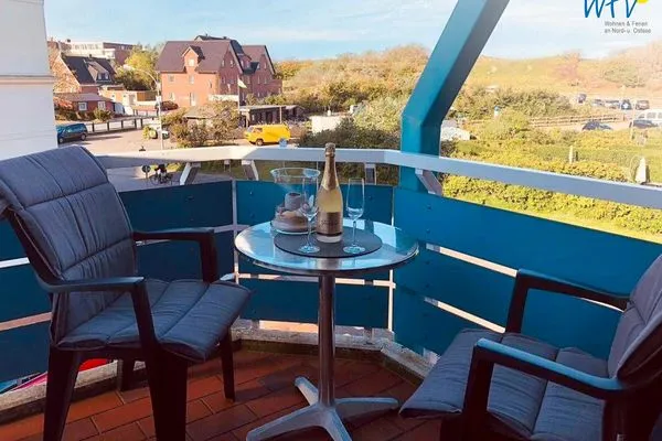 Balkon Strandhus Ferienwohnung MeerZeit
