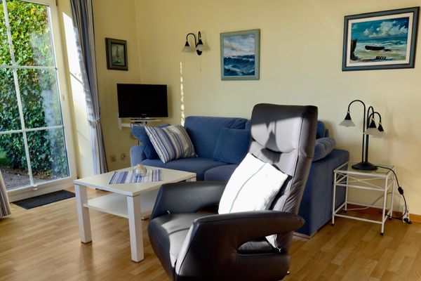  Haus Cottage Whg. Wattenkieker Nebel - Wohnzimmer