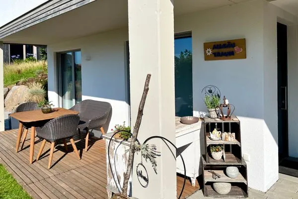 Ferienhaus Allgäutraum Ferienwohnung Allgäutraum Seenahes Allgäu - Terrasse