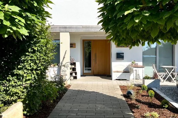 Ferienhaus Allgäutraum Ferienwohnung Allgäutraum Seenahes Allgäu - Fassade / Eingang