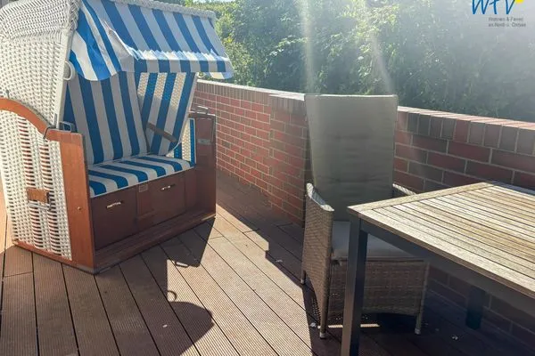 Terrasse Villa Düna Ferienwohnung 2