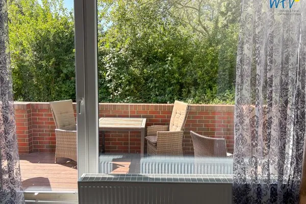 Terrasse Villa Düna Ferienwohnung 2