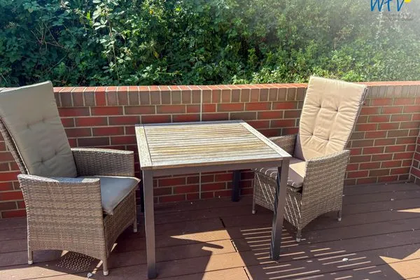 Terrasse Villa Düna Ferienwohnung 2