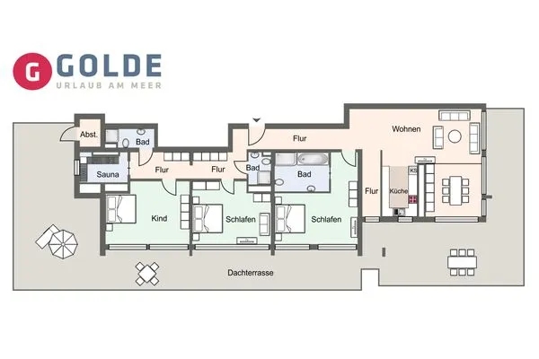 Horizonte Penthouse Horizonte SPO Bad - Grundriss