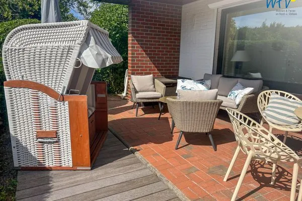 Terrasse Villa Düna Ferienwohnung 5