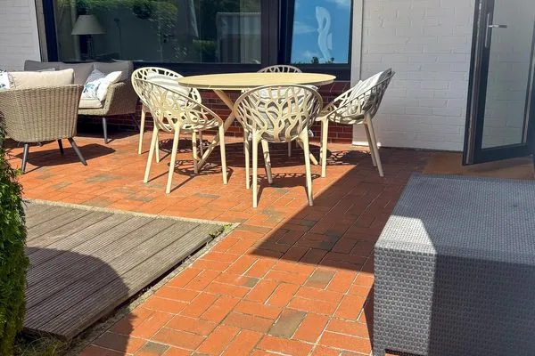 Terrasse Villa Düna Ferienwohnung 5