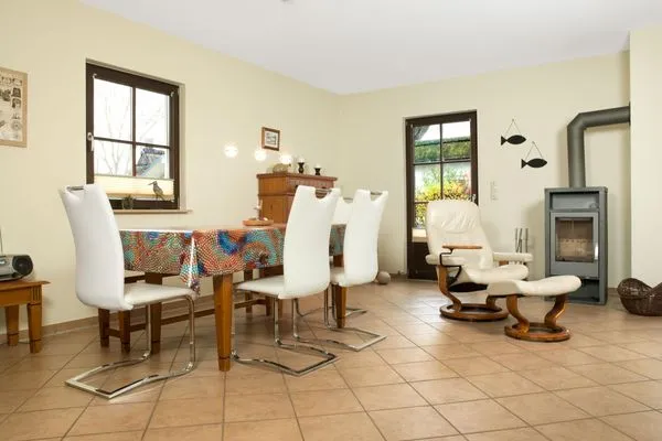 Wohnzimmer  Reetdachhaus Hus Kieker