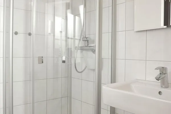 Badezimmer  Reetdachhaus Hus Kieker
