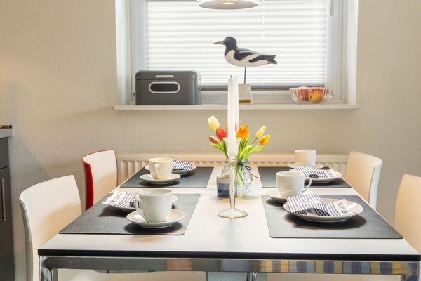  Ferienwohnung Friesenbude Garding - Essbereich