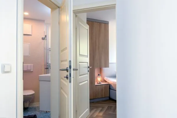 Flur  FeWo Dwarslöper - Balkon, Sauna, Meerblick