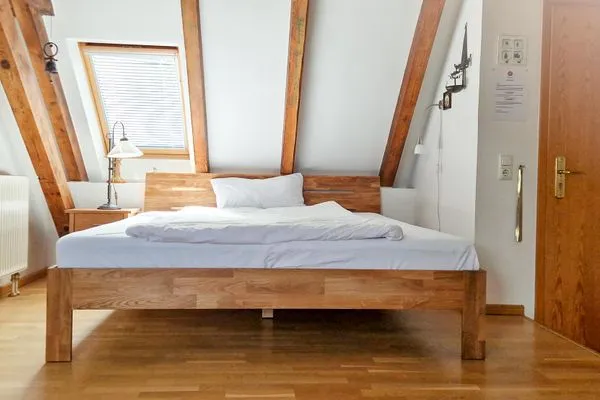Schlafzimmer Weisses Rössl Ferienwohnung Schwalbennest