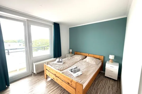 Schlafzimmer Panorama Whg 57, 4. OG