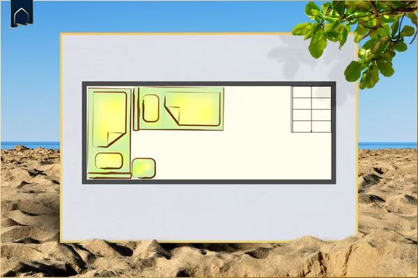 Grundriss  Ferienhaus Angela 2