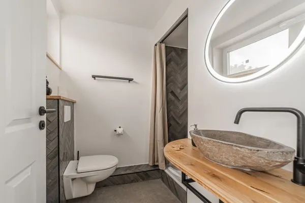 Badezimmer  Ferienwohnung Nordwind Quartier Eckernförde