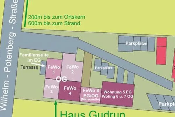 Grundriss  Villa Stranddistel, Whg. 2