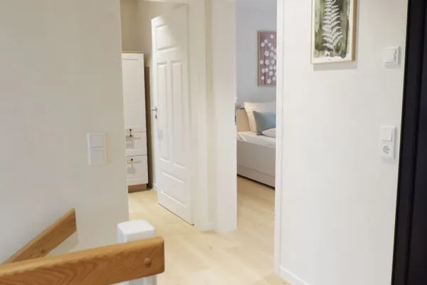 Kleiner Flur zu den Schlafzimmern  Ferienhaus Landliv Hus