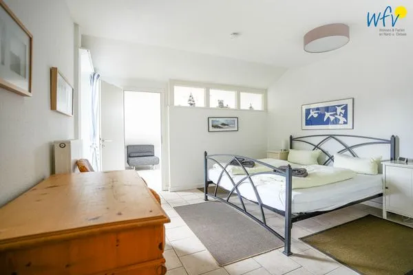 Schlafzimmer Haus Rasmus Ferienwohnung Kiebitzkoje