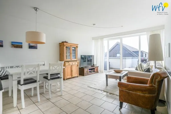 Wohnzimmer Haus Rasmus Ferienwohnung Kiebitzkoje