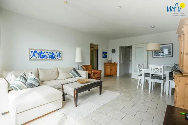 Wohnzimmer Haus Rasmus Ferienwohnung Kiebitzkoje