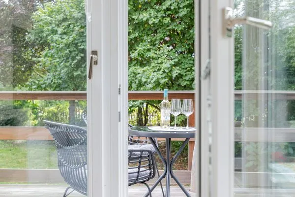 Balkon Haffperle Küstenglanz - zentral in Haffkrug, nur wenige Schritte zum Strand