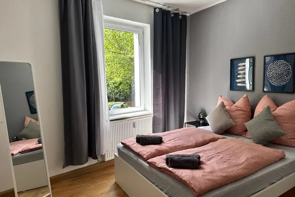 Schlafzimmer  Gemütliches Appartement "Martha" an der Goitzsche mit 3 Schlafzimmern und Stellplatz