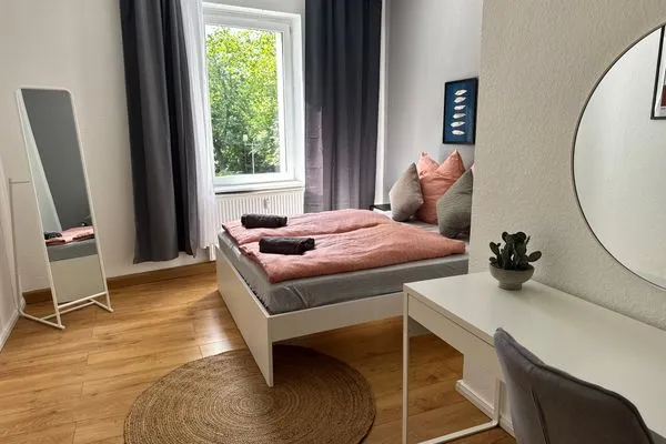 Schlafzimmer  Gemütliches Appartement "Martha" an der Goitzsche mit 3 Schlafzimmern und Stellplatz