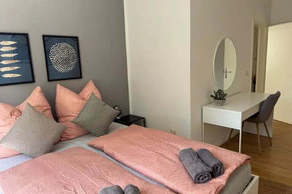 Schlafzimmer  Gemütliches Appartement "Martha" an der Goitzsche mit 3 Schlafzimmern und Stellplatz