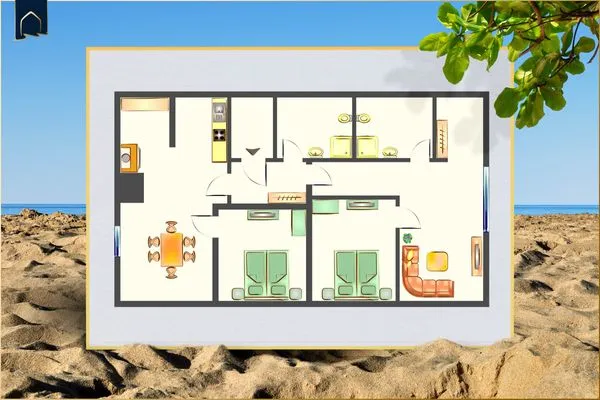 Grundriss  Ferienwohnung Am Bahnhof