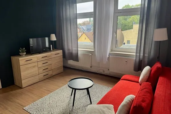 Wohnzimmer  Einfaches Appartement "Nicky" in Halle mit 2 Zimmern