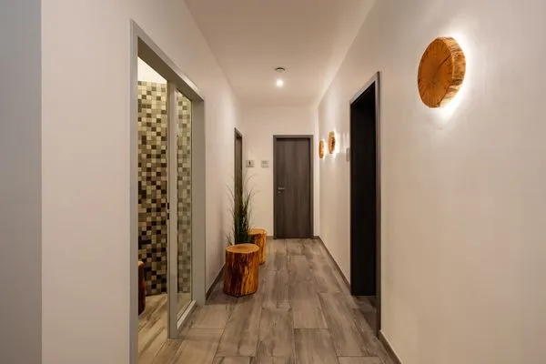 Ferienwohnung Strandliebe Ostseebad Wustrow ZweiWasser Alte Seefahrtschule Saunabereich  Strandliebe