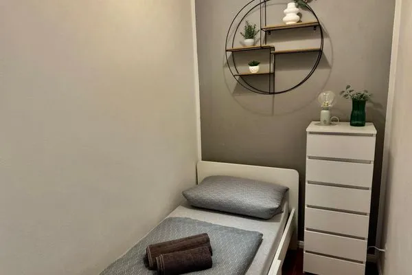 Schlafzimmer  Gemütliches Appartement "Ilse" an der Goitzsche mit Stellplatz