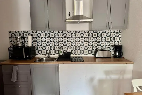 Küche / Küchenzeile  Gemütliches Appartement "Ilse" an der Goitzsche mit Stellplatz