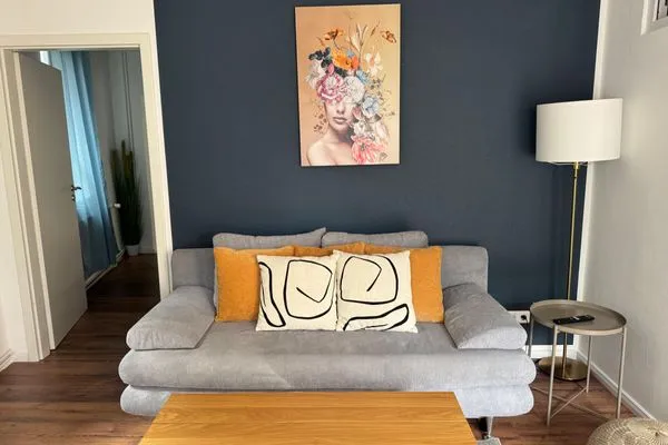 Wohnzimmer  Gemütliches Appartement "Karl" mit 2 Schlafzimmern an der Goitzsche