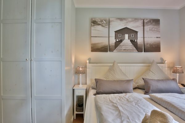 Bootshaus I Zuhause im Bootshaus Nordsee - Schlafzimmer