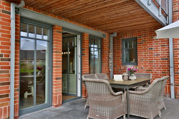 Bootshaus I Zuhause im Bootshaus Nordsee - Terrasse