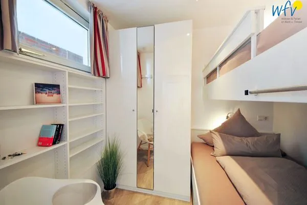 Schlafzimmer Haus Panorama Ferienwohnung Strandkieker