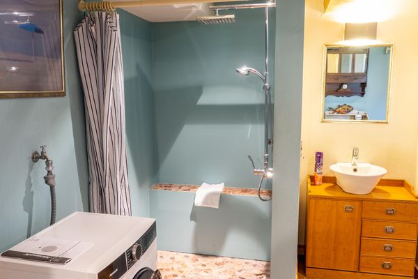  Ferienhaus Borsthusen Garding - Dusche