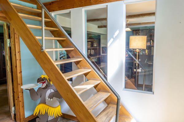  Ferienhaus Borsthusen Garding - Treppe