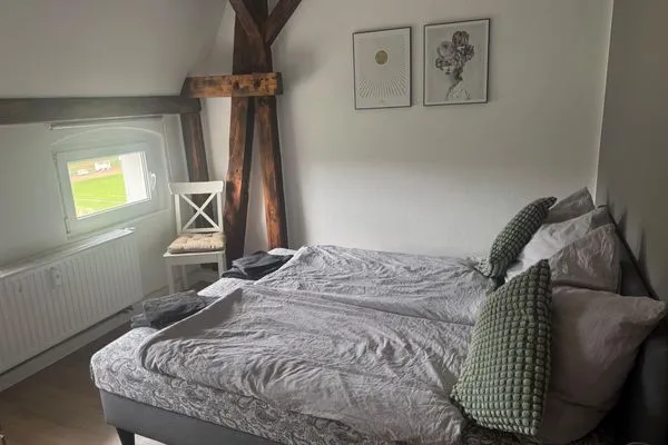 Schlafzimmer  Gemütliches Appartement "Martin" in Halle mit 3 Schlafzimmern und Stellplatz